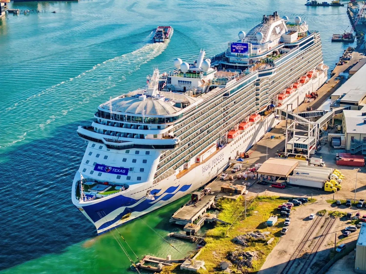 Luxury cruise ship at sea